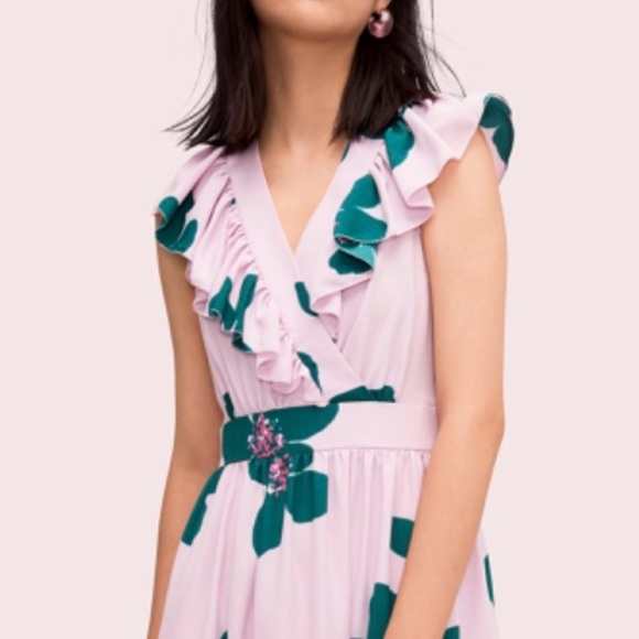 Kate Spade Pink and Green Floral Mini Dress - Picture 10 of 10